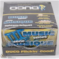 BOX OF 50 NEW MUSICAL  THEMED LIGHTERS
