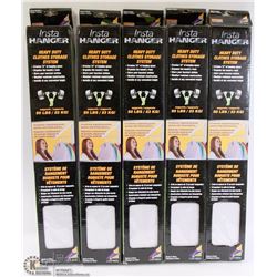 LOT OF 5 INSTA HANGER HOLDS UP TO 50LBS