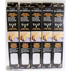LOT OF 5 INSTA HANGER HOLDS UP TO 50LBS