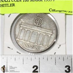NAZI COIN 100 MARK 1933 ADOLF HITLER