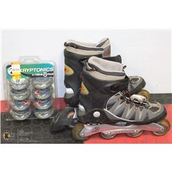K2 MENS ROLLER BLADES SIZE 11.5, ALSO COMES WITH
