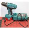 Image 1 : MAKITA 14.4V CORDLESS DRILL WITH CHARGER AND 1