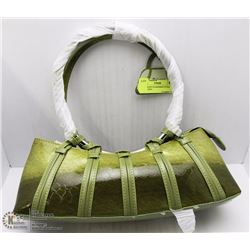 NEW GREEN SNAKESKIN STYLE METAL RING