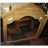 Image 1 : MIRROR WITH DECORATIVE  WOOD FRAME 39"X37"