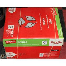 FULL CASE OF STAPLES LEGAL SIZE PAPER