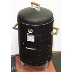 MECO CHARCOAL WATER SMOKER W/ BOX OF HARDWOOD