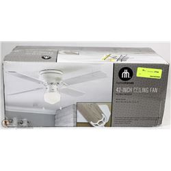 NEW HOMETRENDS 42 INCH CEILING FAN ,FLUSH MOUNT