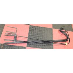 LOT OF 8 GARDEN HOOKS - IRON