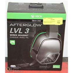 XBOX ONE AFTER GLOW LVL3 ,WIRED HEADSET
