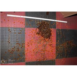 DECORATIVE BEAD DOOR / WALL CURTAIN - AMBER COLOR