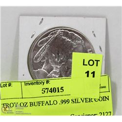 TROY OZ BUFFALO .999 SILVER COIN
