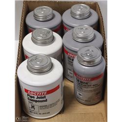 6 ASSORTED JUGS OF LOC-TITE PRODUCTS