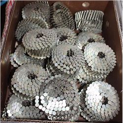BOX W/ 35 COILS OF 1 ¼ 125 PIECE EACH ROOFING