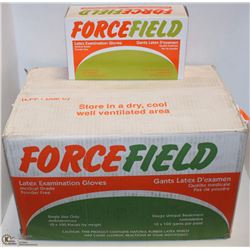 CASE OF SIZE MED. FORCEFIELD LATEX DISPOSABLE