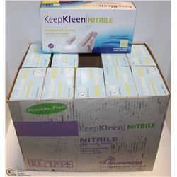 CASE OF SIZE SMALL KEEPKLEEN NITRILE GLOVES