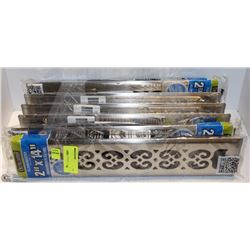 LOT OF 6 VARIOUS FLOOR REGISTER PLATES/COVERS