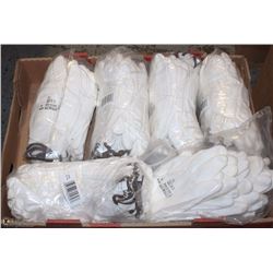 6 BUNDLES OF XL STEALTH-WHITE LIGHT FIBREGLOVES