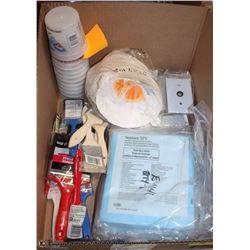 LOT OF PAINTING + FINISHING GOODS