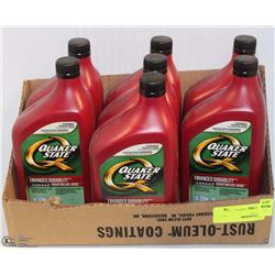 7 BOTTLES OF QUAKER STATE 10W-30 HIGH MILEAGE -