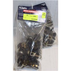 3 PACKS OF 25 RUBBER-CUSHIONED CLAMPS 9/16"