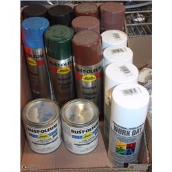LOT OF ASSORTED INDUSTRIAL PAINT-PRODUCTS