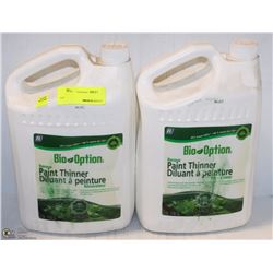 2 JUGS BIO-OPTION PAINT THINNER