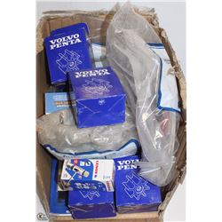 BOX OF ASSORTED AUTOMOTIVE PARTS