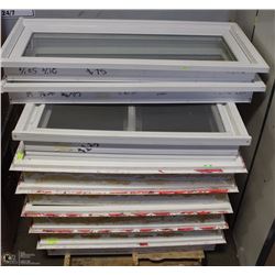 PALLET OF ASSORTED  WINDOWS