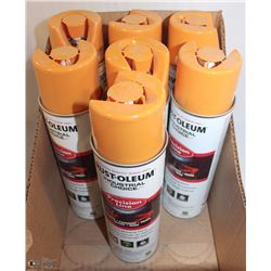 7 CANS RUSTOLEUM INVERTED MARKING PAINT