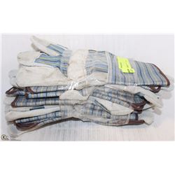 1 DOZEN SPLIT-LEATHER TYPE  WORKGLOVES