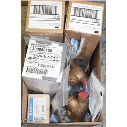 LOT  OF MISC ITEMS INCL 2 BRASS SEALING WELLS, 2