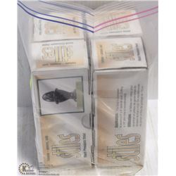 4 NEW BLACK "PINEAPPLE" POST TOPS