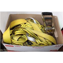 BOX OF TIE DOWN STRAPS