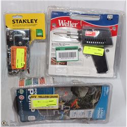 POND PUMP+ WELLER SOLDERING GUN + STANELY STAPLER