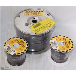 3 NEW SPOOLS OF WIRE(2 PRIMARY +14/3 JACKET CABLE)