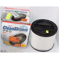 2 CLEANSTREAM WET/DRY VAC AIR FILTERS