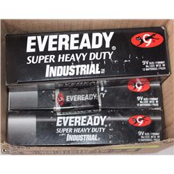 FOUR 1 DOZEN PACKS 9V EVERREADY BATTTERIES