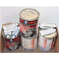 4 CANS OF PRO-FORM LONG FIBRE REINFORCED FILLER