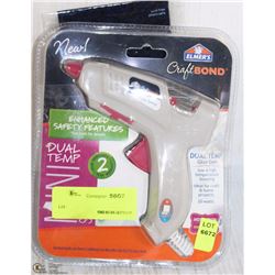 ELMERS DUAL-TEMP GLUE GUN W/ 2-PACKS OF GLUE