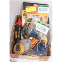 LOT OF CHALK AND CHALK LINE