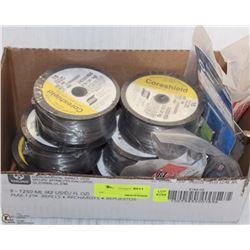 LOT OF WELDING WIRE + NOZZLE/TIPS