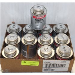 12 CANS OF LOC-TITE ANTI-SIEZE LUBRICANT 8OZ/CAN