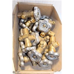 BOX OF 3/4 BRASS SHERWOOD SPLIT-VALVES
