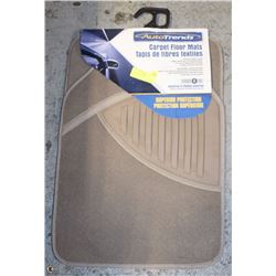 TAN FLOOR MAT SET