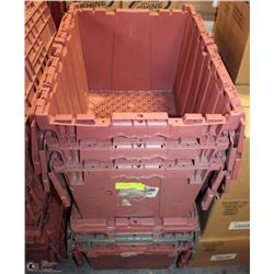 SET OF 3 CORE-MARK HEAVY DUTY LOCKING CONTAINERS