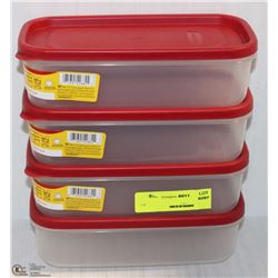 4 RUBBERMAID FOOD-TO-GO CONTAINERS