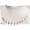 Image 1 : #9 -10K YELLOW GOLD MULTI COLOR PEARL NECKLACE