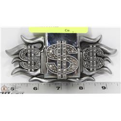 $$$ RHINESTONE BELT BUCKLE WITH ZIPPO STYLE