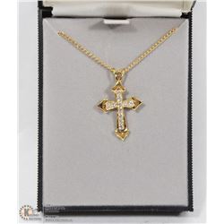 ESTATE CROSS PENDANT AND CHAIN