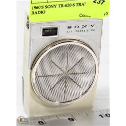 1960'S SONY TR-620 6 TRANSISTOR RADIO